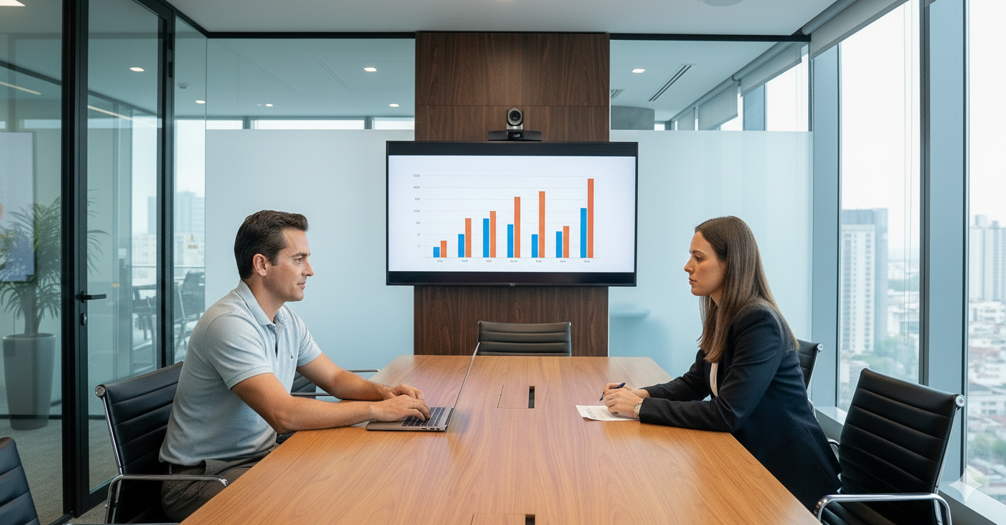 Apresentação de obra para o cliente