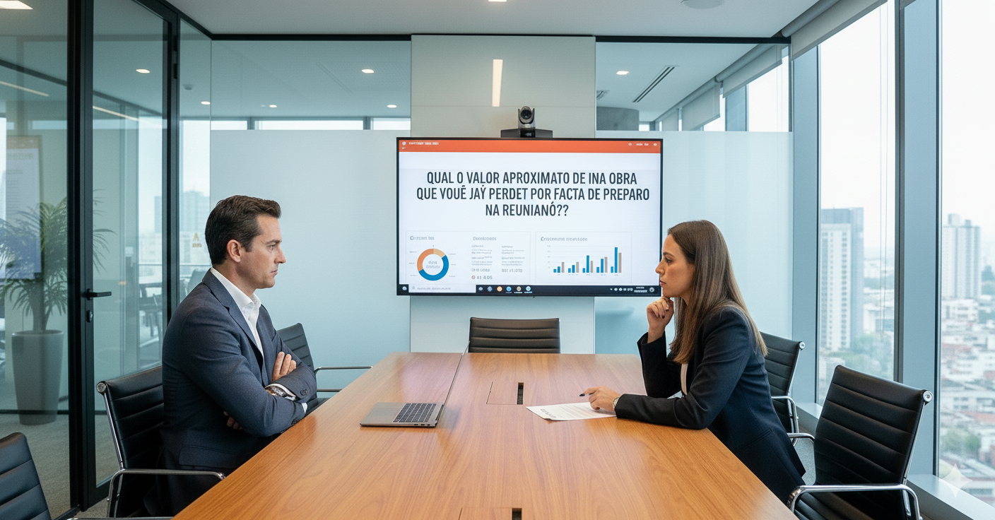 Reunião comercial com cliente